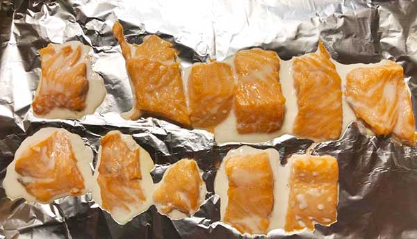 Cuisson du saumon au four à 60°C prendant 40 minutes