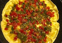 Tortilla de pimientos – Omelette aux poivrons